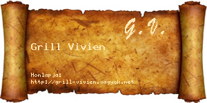 Grill Vivien névjegykártya