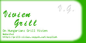 vivien grill business card